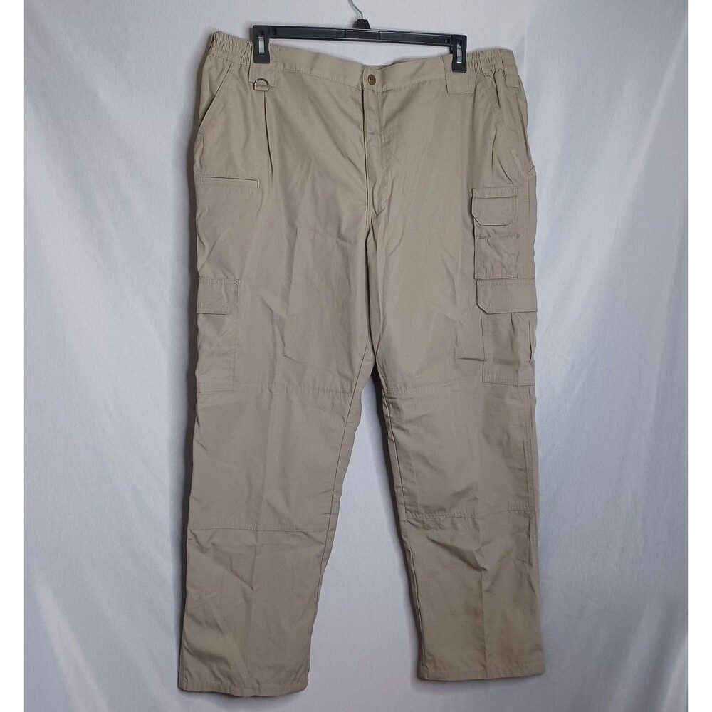 5.11 Tactical Pants Mens 44x32 Khaki Cargo Ripstop Outdoor Hiking Workwear